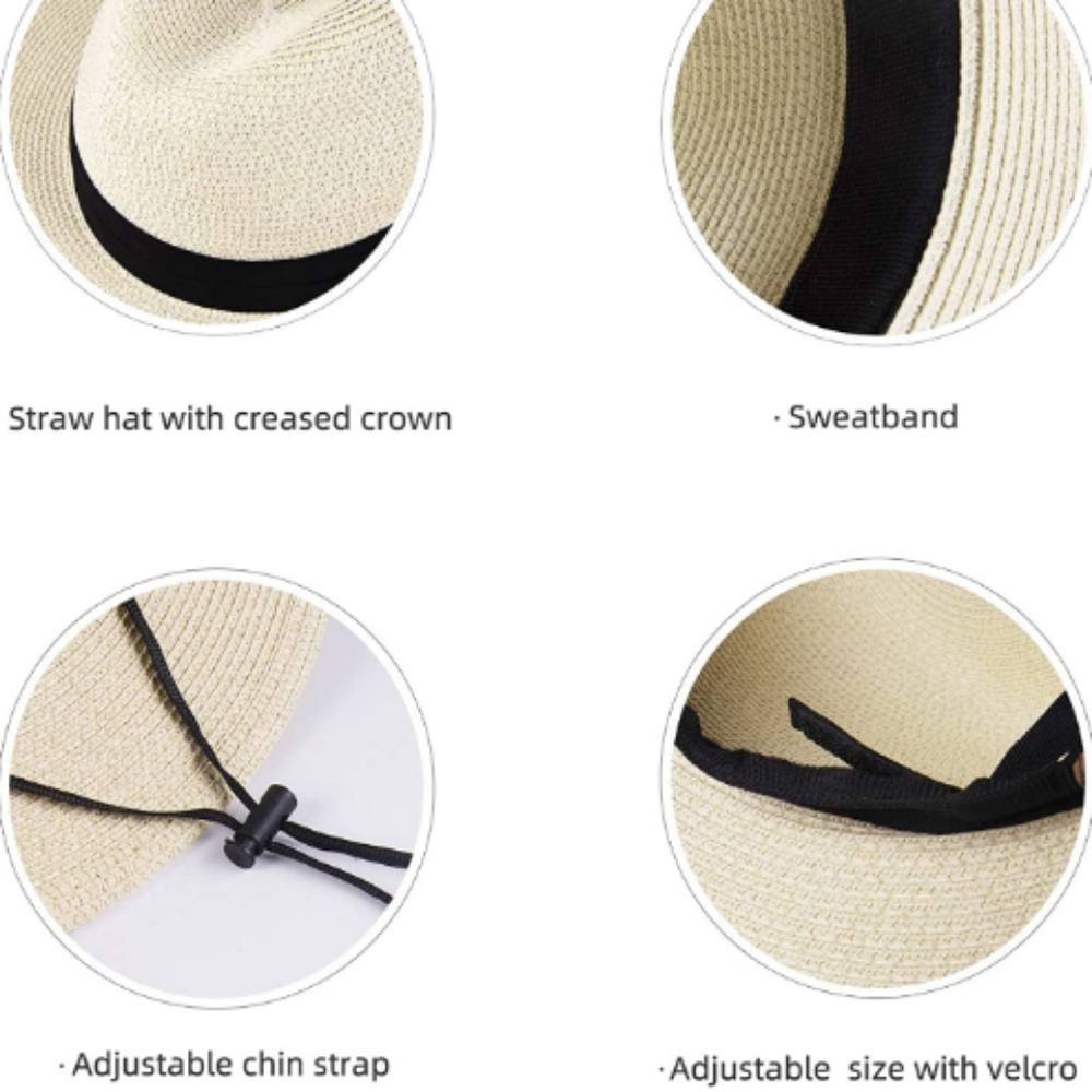😎 Bestseller New Mens Straw Beach Hat 🏖️ - Picture 7 of 10